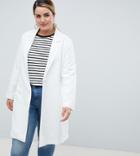 Unique 21 Hero Plus Longline Blazer - White