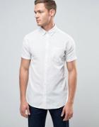 Jack & Jones Originals Short Sleeve Shirt With Stripe - White