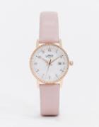 Limit Faux Leather Watch In Pink