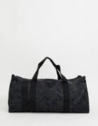 Asos Design Barrel Bag In Black Camo - Black