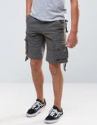Bellfield Military Style Cargo Shorts - Green