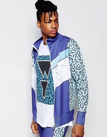 Wasted Youth Tracksuit Jacket - Blue