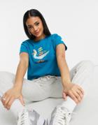 Nike La Bird Graphic Print T-shirt In Blue-blues