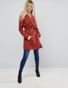 Asos Classic Trench Coat - Red