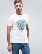Jack & Jones Originals T-shirt With Floral Circle Print - White