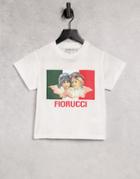 Fiorucci Racing Angels Logo Boxy T-shirt In White