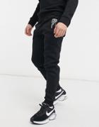 River Island Jersey Sweatpants With Print In Black