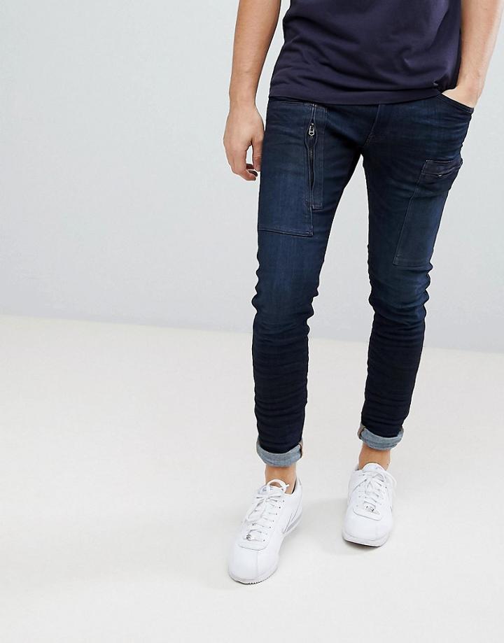 G-star Powel Super Slim Jean 3d Cobler Processed - Black