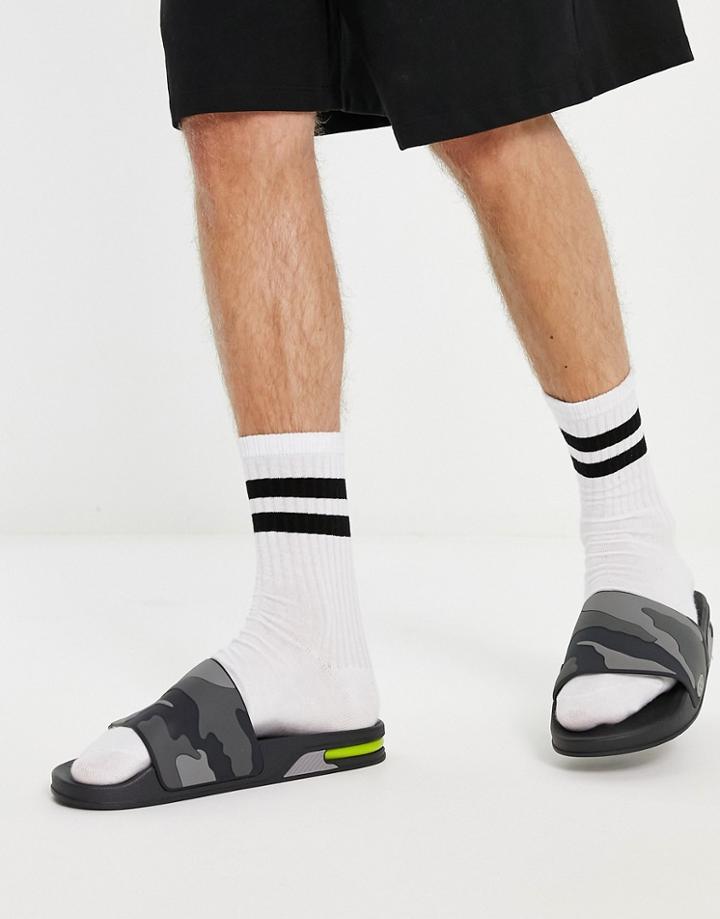 River Island Bubble Slides In Gray