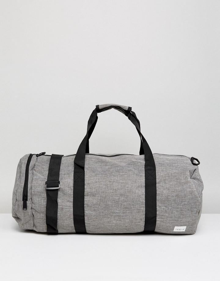 Spiral Duffle Crosshatch In Gray - Gray