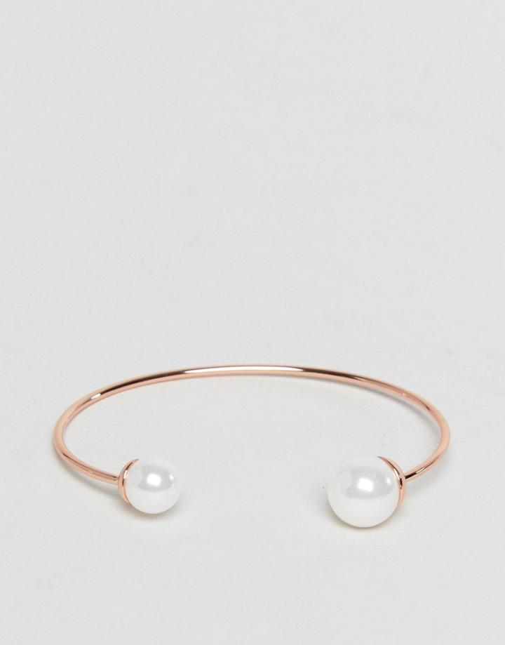Ted Baker Deliaa Double Pearl Ultra Fine Cuff - Gold