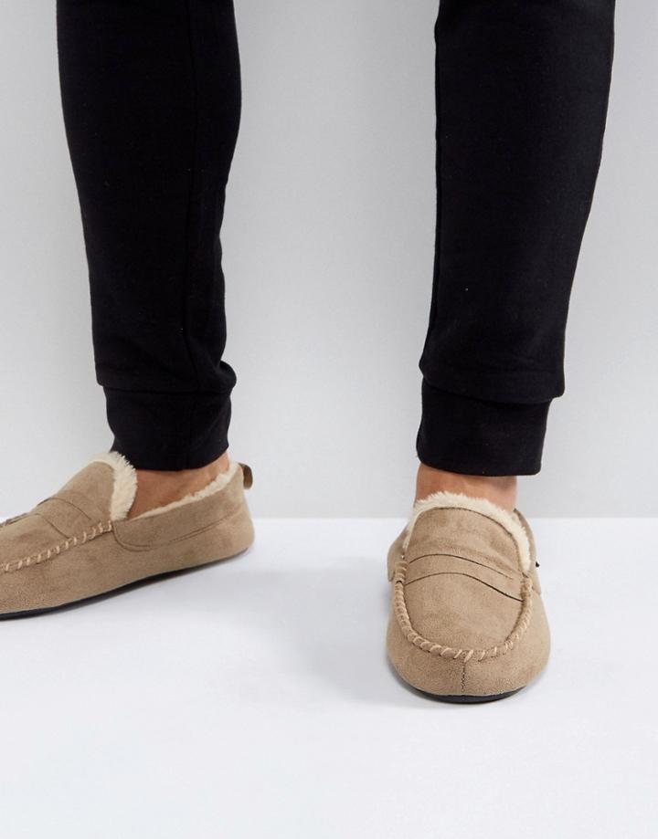 Ben Sherman Front Detail Moccassin - Tan