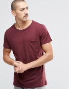 Weekday Don Neps Pocket T-shirt - Red