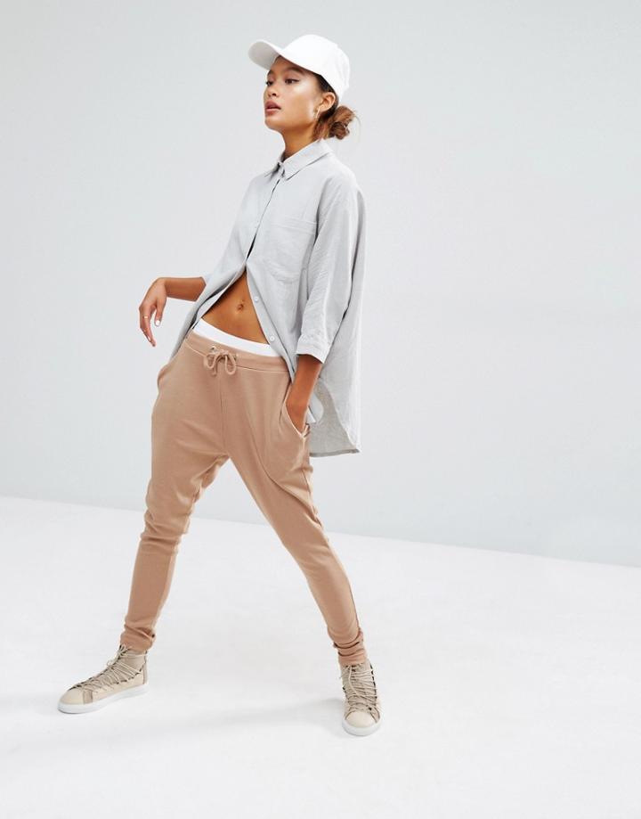 Daisy Street Casual Joggers Co-ord - Nude