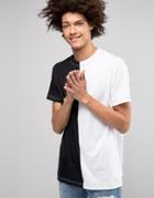 Long Clothing 2 Tone Oversized T-shirt - Black