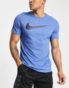 Nike Training Dri-fit 2yr Swoosh Logo T-shirt In Pale Blue