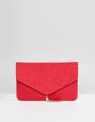 Asos Tassel Clutch Bag - Red