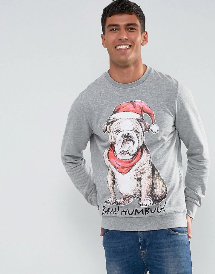 Threadbare Holidays Dog Sweat - Gray