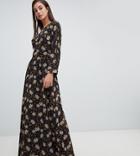 Y.a.s Tall Retro Floral Maxi Dress - Multi