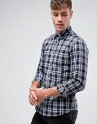 Jack And Jones Flannel Check Shirt - White