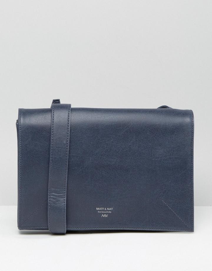 Matt & Nat Smart Cross Body Bag - Blue