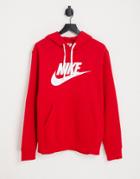 Nike Club Fleece Hbr Hoodie In Red