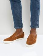 Base London Clipper Suede Espadrilles In Tan - Tan