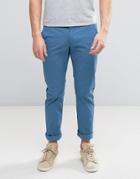Farah Elm Slim Fit Chino In Blue - Blue