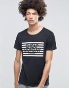 Cheap Monday Standard T-shirt Stripe Logo Black - Black