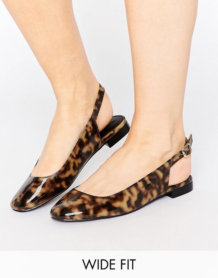 Asos Lowri Wide Fit Sling Back Ballet Flats - Multi