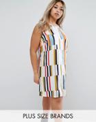 Junarose Color Block Sleeveless Dress - Multi