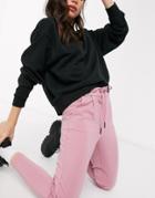 Noisy May Power Casual Sweatpants In Pink