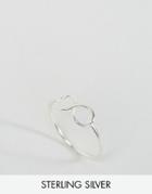 Reclaimed Vintage Large Infinity Symbol Sterling Silver Ring - Silver