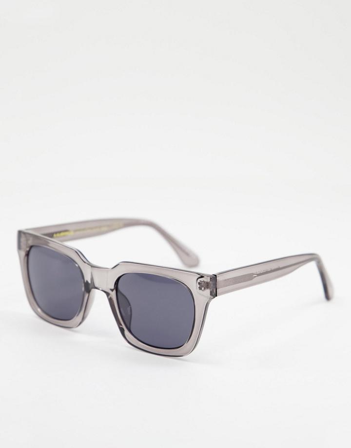 A.kjaerbede Nancy Unisex Square Sunglasses In Gray