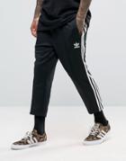 Adidas Originals Sst Relax Cropped Joggers In Black Bk3632 - Black