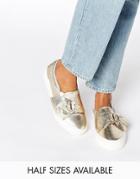 Asos Digger D-ring Sneakers - Gold