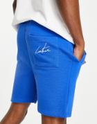 The Couture Club Branded Shorts In Cobalt Blue - Part Of A Set-blues