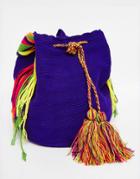 Jardin Del Cielo Wayuu Mochila Bag In Purple - Purple