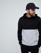 Asos Hoodie With Nep Panel - Black