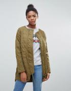 Vila Quilted Jacket - Green