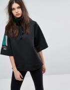 Adidas Eqt High Neck Sweater In Black - Black