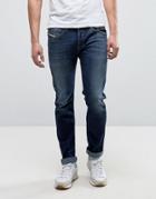 Diesel Jeans Belther 814w Slim Fit Mid Wash-blue
