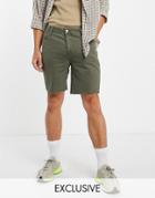 Collusion 90s Vintage Shorts In Washed Green