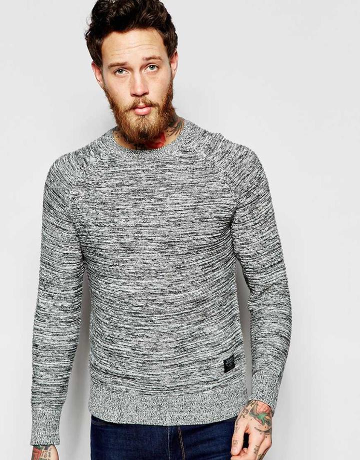 Pepe Napala Knitted Sweater - Gray