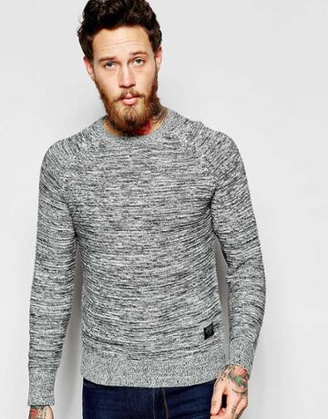 Pepe Napala Knitted Sweater - Gray