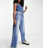 Asyou Baggy Dad Jean In Authentic Mid Blue