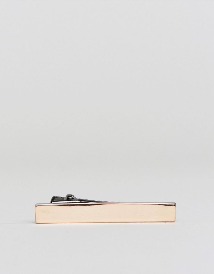 Aetherston Two Tone Tie Bar - Gold