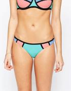 New Look Color Block Bikini Bottom - Multi