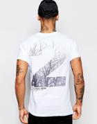 Friend Or Faux Two Below T-shirt Back Print - White