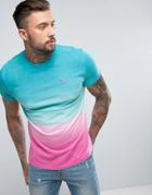 Wetts Dip Dye Wave Logo T-shirt - Pink